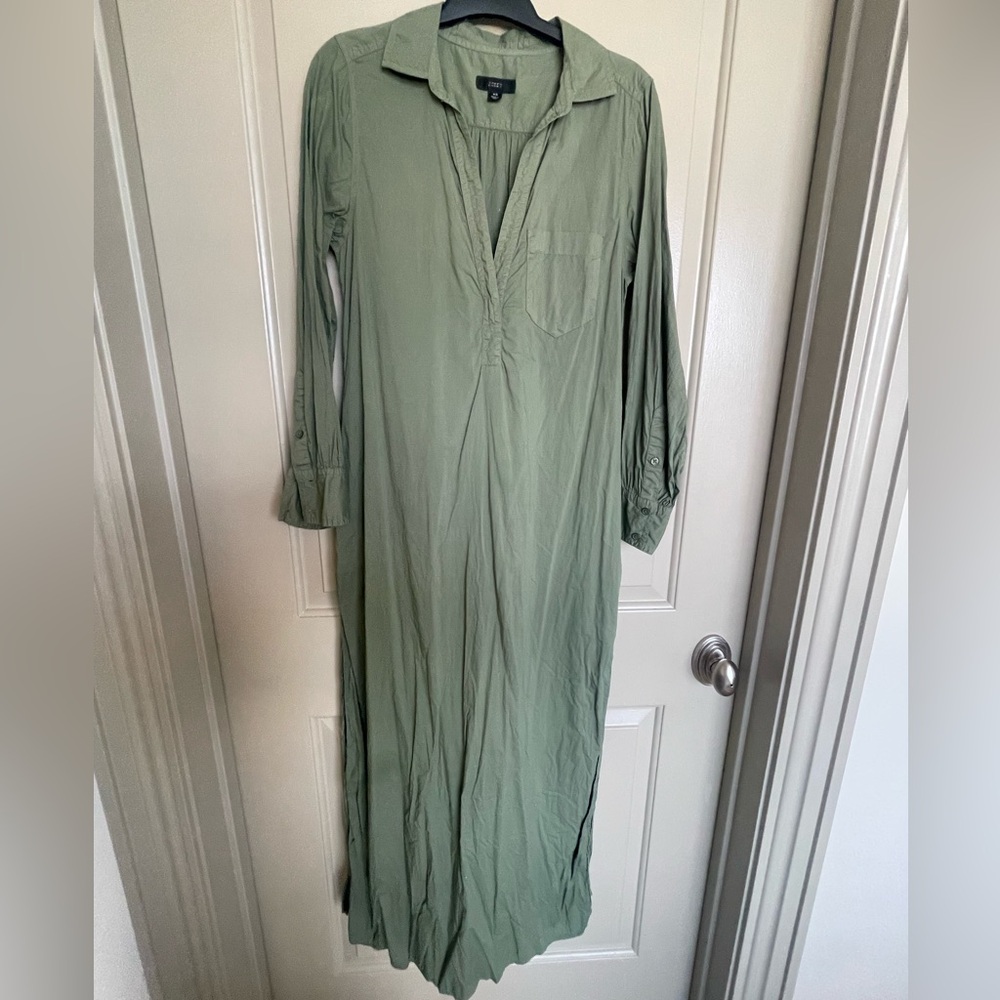 J. Crew Green Maxi Dress and Coverup
